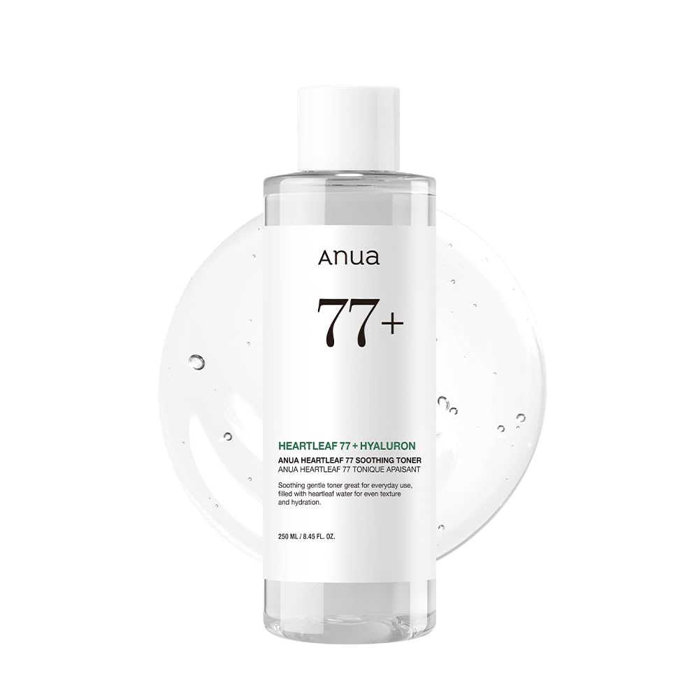 Vegan calming skin toner with Heartleaf 77% for soothing and refreshing skin, pH 5.5 formula in a 250ml bottle