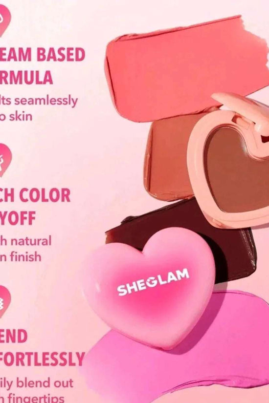 SHEGLAM Playing Cupid Cream Blush-Devotion Xmas Christmas Gift Winter Y2K Pink Black Friday Halloween Thanksgiving Christmas Decor Party Beach Travel 3 - Pinky Cosmetics