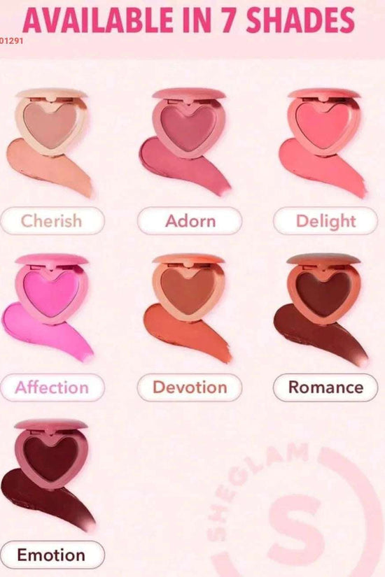 SHEGLAM Playing Cupid Cream Blush-Devotion Xmas Christmas Gift Winter Y2K Pink Black Friday Halloween Thanksgiving Christmas Decor Party Beach Travel 3 - Pinky Cosmetics