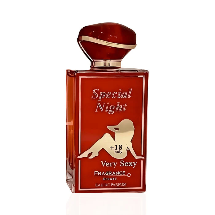 Elegant Special Night EDP for women in a red bottle, featuring a seductive design and perfect for special occasions