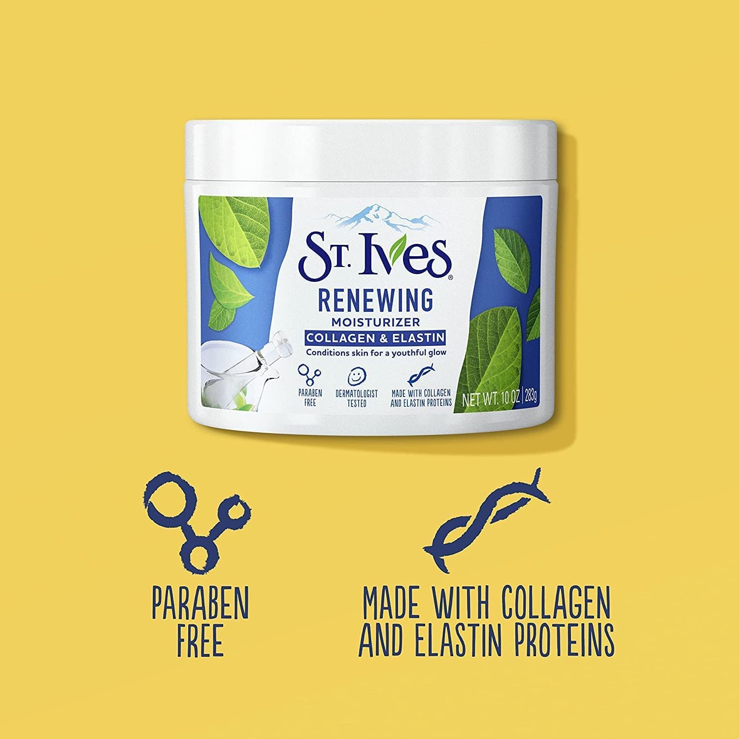 ST. Ives Collagen Elastin Facial Moisturizing Cream for All Skin Types By St 283 G - Pinky Cosmetics