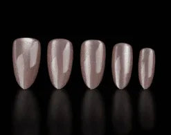 24 Pieces Pink Transparent Press-On Nails Almond Shape Gradient French Short Nails Art - - Pinky Cosmetics -- United Arab Emirates -- Pinky Cosmetics