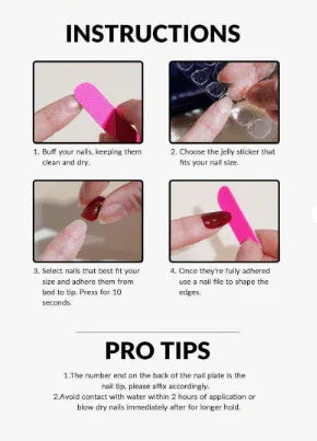 24 Pieces Pink Transparent Press-On Nails Almond Shape Gradient French Short Nails Art - - Pinky Cosmetics -- United Arab Emirates -- Pinky Cosmetics