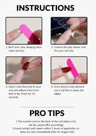 24 Pieces Pink White Gradient Nail Art of Almond Shape Press On Nails - - - Pinky Cosmetics -- United Arab Emirates -- Pinky Cosmetics