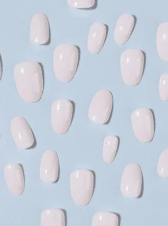 24Pcs Short Oval Nude Press On Nails Set in Macaron Candy Colors with Jelly Glue and Nail File for Daily Use and Parties - - Pinky Cosmetics -- United Arab Emirates -- Pinky Cosmetics