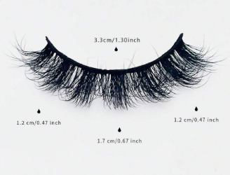 1 pair Separated Fluffy Faux Mink False Eyelashes