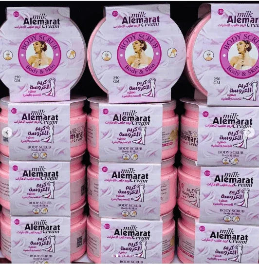 Milk Al Emarat Whitening & Peeling Cream (250g) - - Pinky Cosmetics -- United Arab Emirates -- Pinky Cosmetics