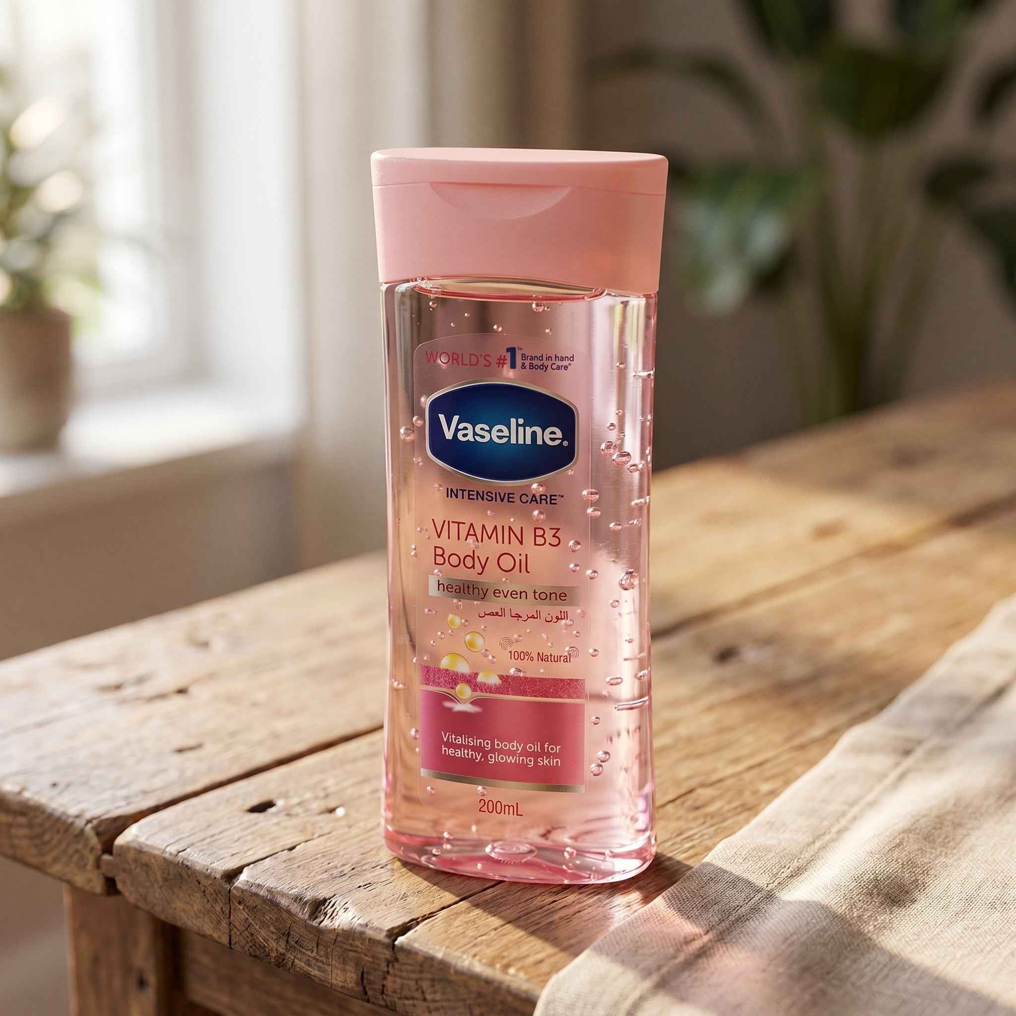 Vaseline Vitamin B3 Body Oil 200ml - Healthy Even Tone & Glow