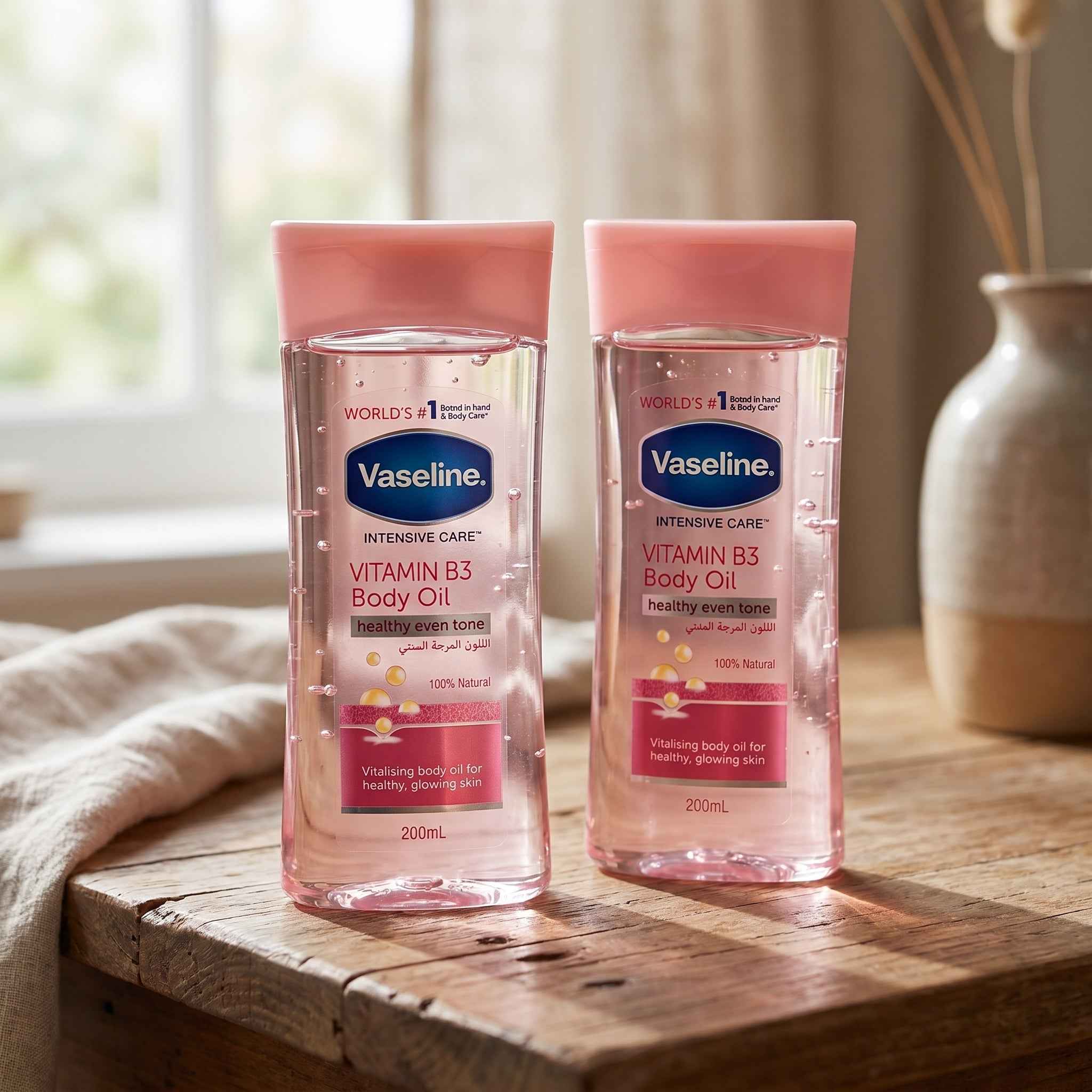 Vaseline Vitamin B3 Body Oil 200ml - Healthy Even Tone & Glow