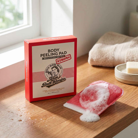Strong Body Peeling Pad - Mom's Bath Recipe Intensive Exfoliation Mom's Bath Recipe Body Scrub  Pinky Cosmetics