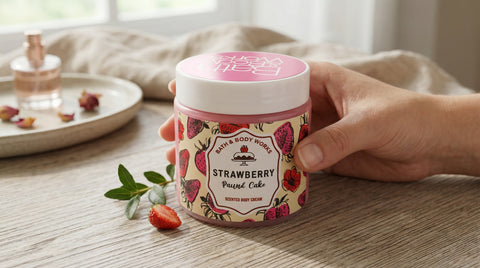 Strawberry Pound Cake Body Cream - Bath & Body Works Bath & Body Works Body Cream  Pinky Cosmetics