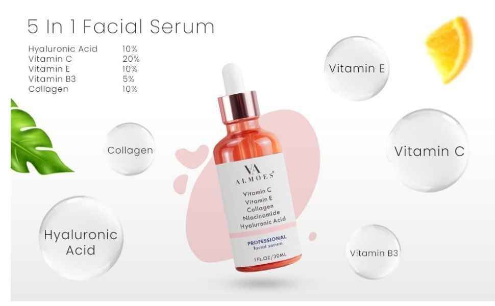 Almoes Facial Serum - Reduce Wrinkles & Dark Spots