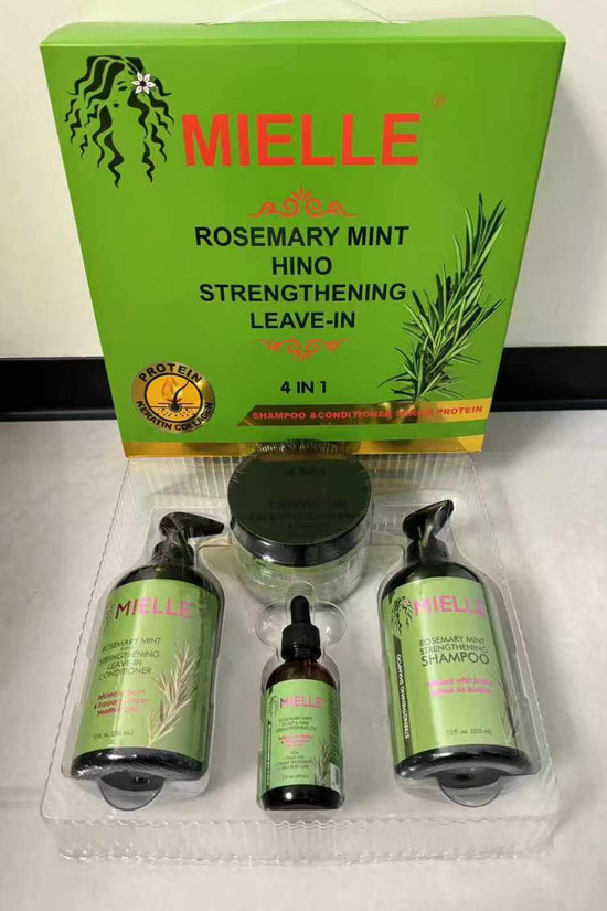 Mielle Rosemary Mint Hair Care Set – 4-in-1 Strengthening & Nourishing Formula - Pinky Cosmetics