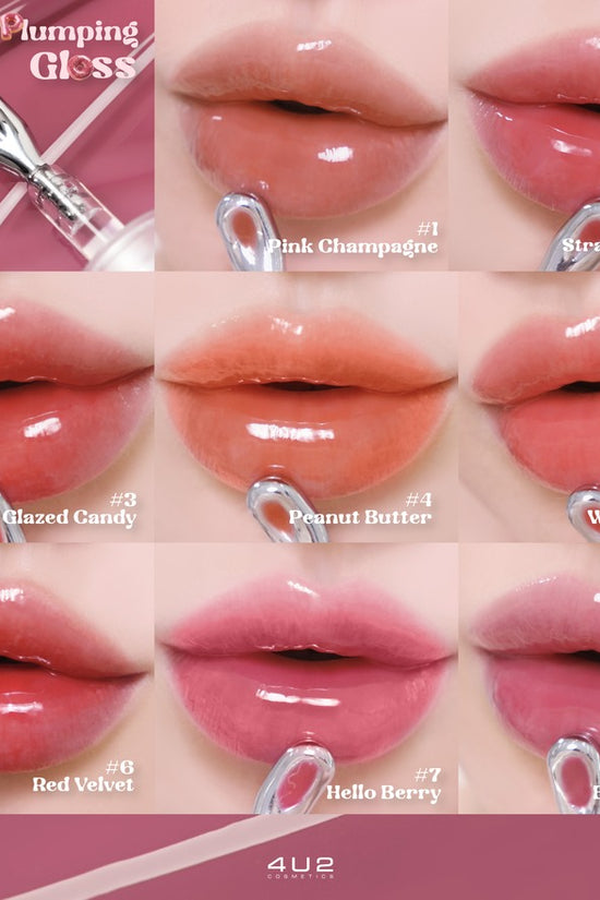 4 U 2 4U2 Plumping Gloss 3.5g. 02 Strawberry Frost - Pinky Cosmetics