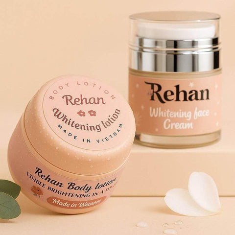 Rehan Whitening Set – Face Cream + Body Lotion - Skin Care Set - Pinky Cosmetics -- United Arab Emirates -- Pinky Cosmetics