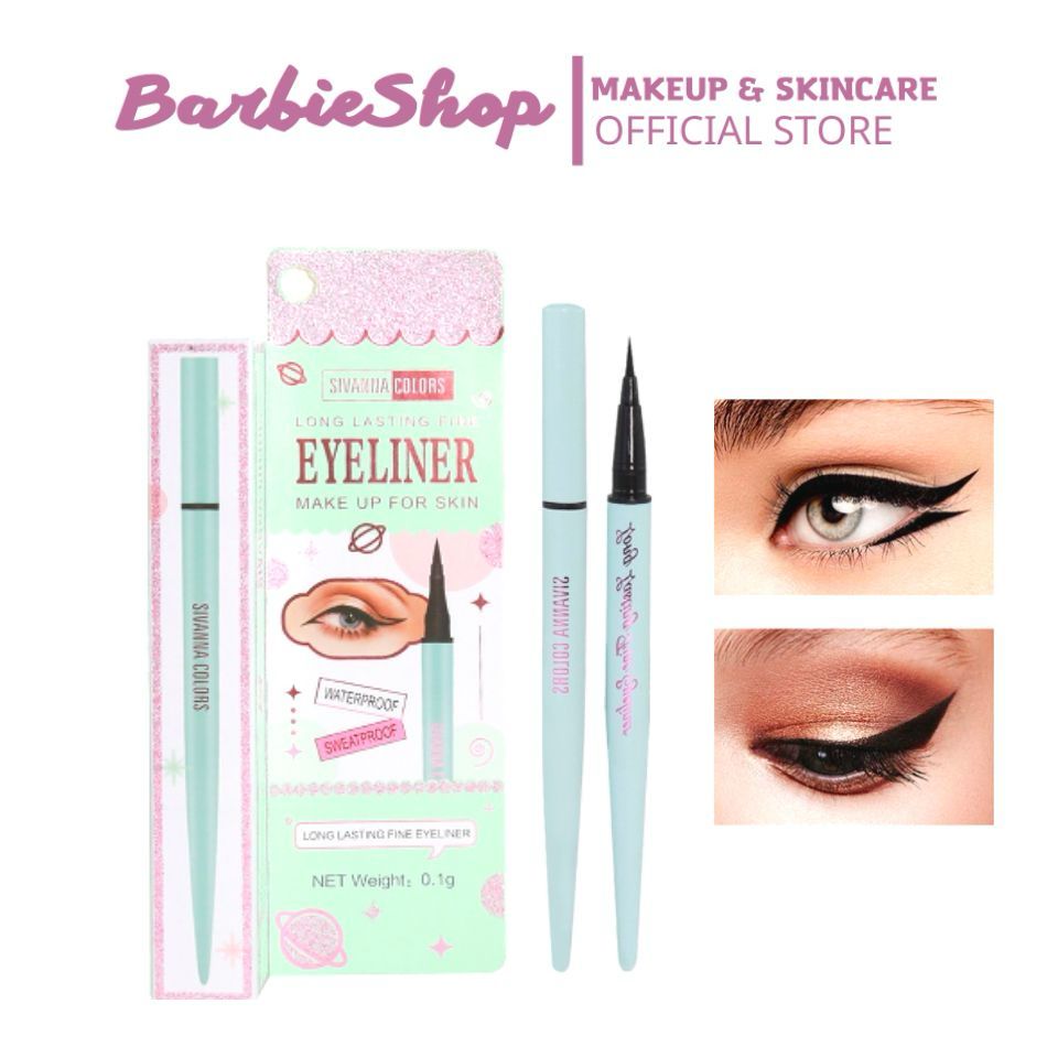 Sivanna Colors Lasting Fine Eyeliner Black 0.8G - Pinky Cosmetics