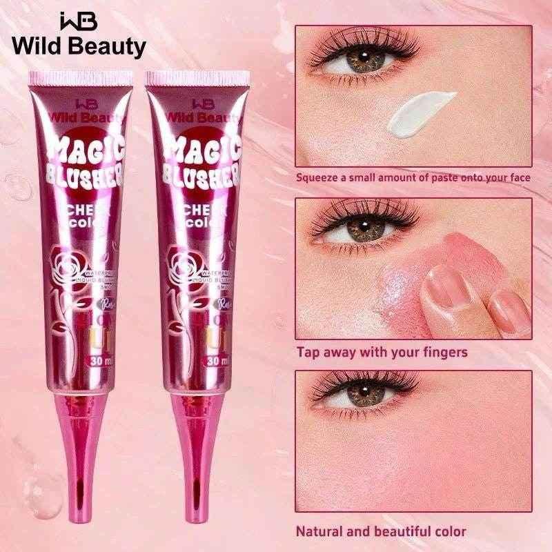 Wild Beauty Magic Blusher – Cheek Color (30ml) - Liquid Blusher / Cheek Tint - Wild Beauty -- United Arab Emirates -- Pinky Cosmetics