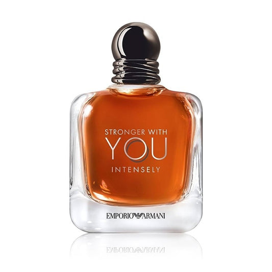 Perfume bottle with 'Stronger with You Intensely
