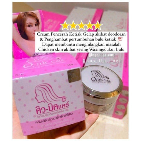 Qnic Care Underarm Whitening Cream – 15g - Skin Lightening Cream / Body Care - Qnic Care -- United Arab Emirates -- Pinky Cosmetics