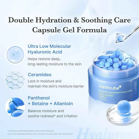 Medicube Hyaluronic Acid Moisturizing Capsule Cream - Deep Hydration 55g - Skincare - Face Cream - Medicube -- United Arab Emirates -- Pinky Cosmetics