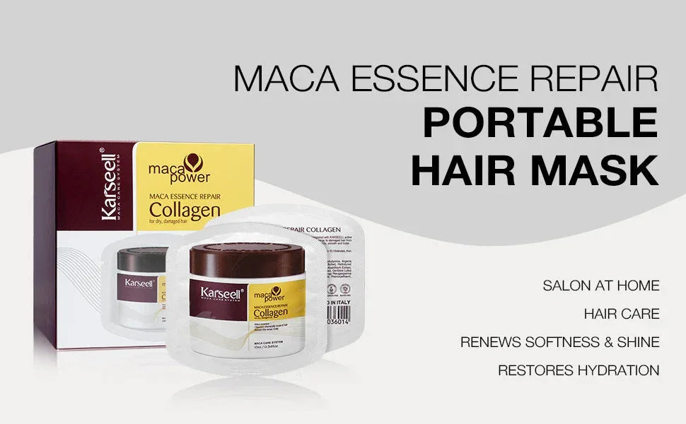 Karseell Magic Power Collagen Set - Ultimate Hair Repair - Hair set (shampoo, mask, oil) - Karseell -- United Arab Emirates -- Pinky Cosmetics