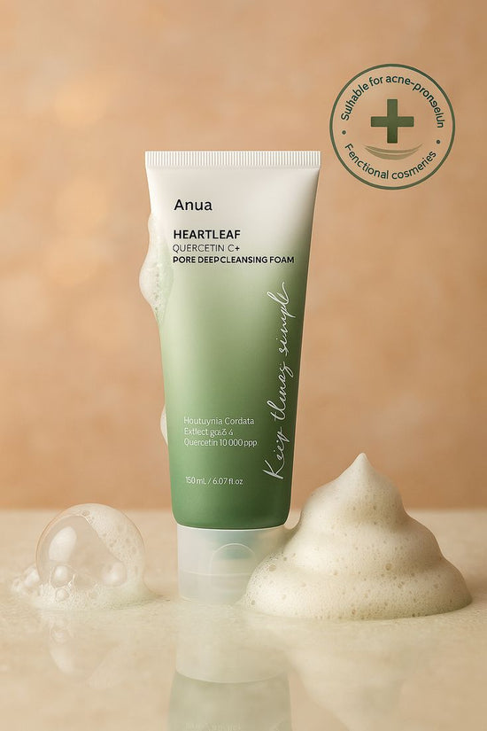 Anua Heartleaf Quercetinol Deep Cleansing Foam 150ml - Pinky Cosmetics
