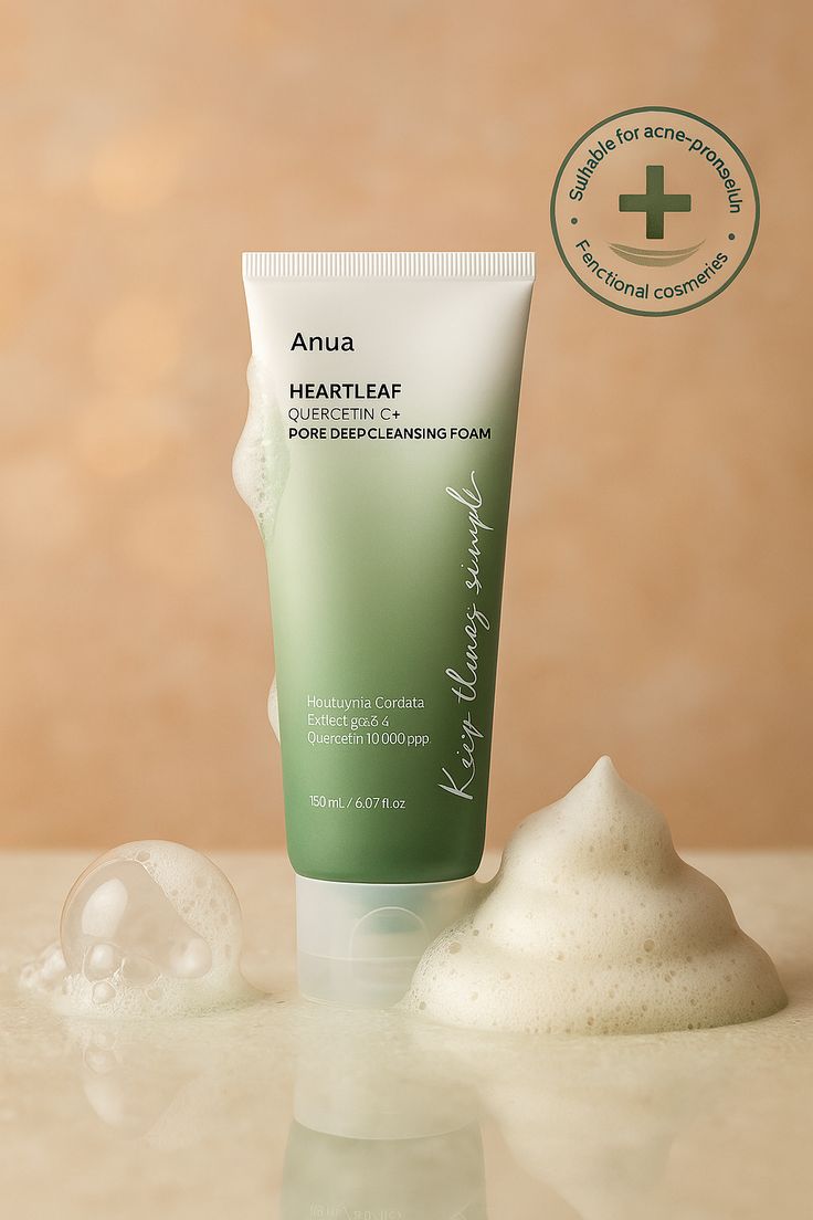 Anua Heartleaf Quercetinol Deep Cleansing Foam 150ml - Pinky Cosmetics