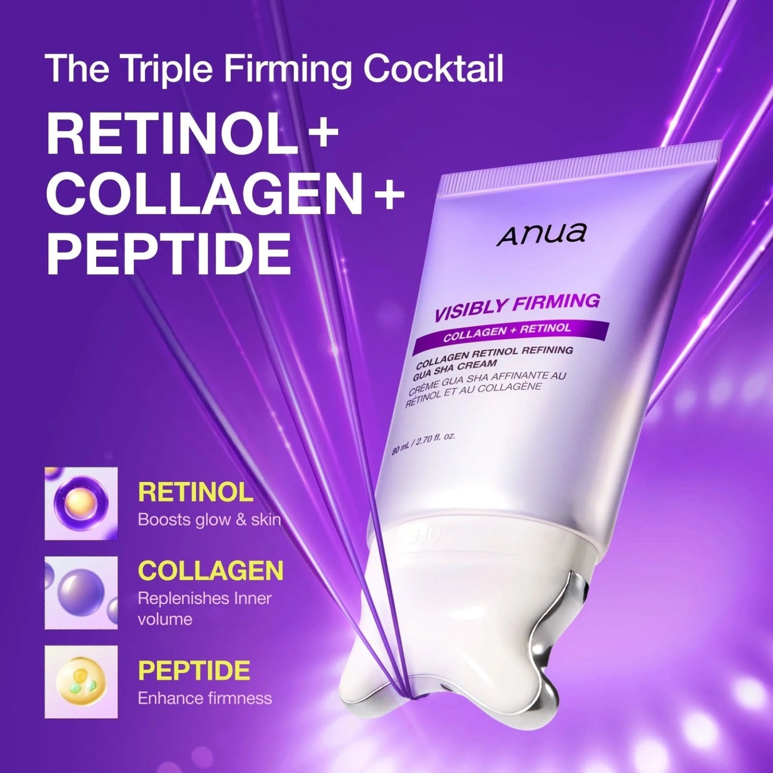 Anua Collagen Retinol Refining Gua Sha Cream 80ml product photo 3