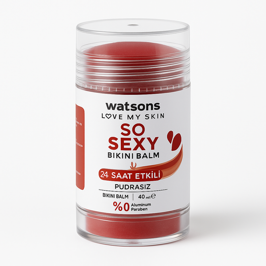 Watsons So Sexy Bikini Balm container on a white background