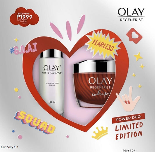 Olay Power Duo - Regenerist Cream & White Radiance Olay Skincare Set  Pinky Cosmetics