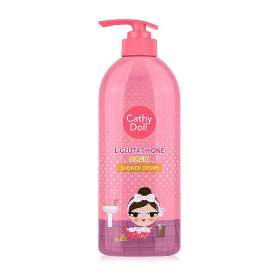 Cathy Doll L-Glutathione Magic Shower Cream with a cute character design for everyday cleansing