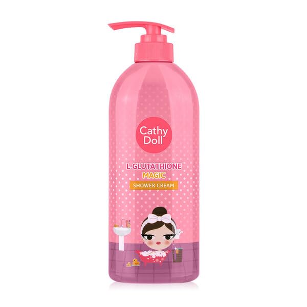 Cathy Doll L-Glutathione Magic Shower Cream with a cute character design for everyday cleansing