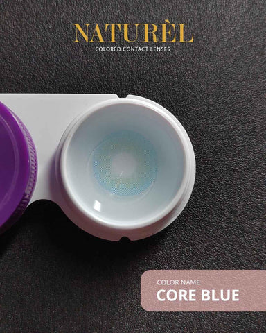 Naturel Lenses Core Blue - Vibrant Korean Lenses - Colored Contact Lenses - Naturel -- United Arab Emirates -- Pinky Cosmetics