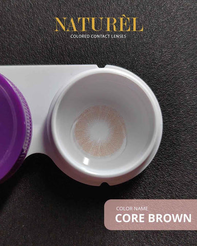 Naturel Lenses Core Brown - Comfortable Korean Lenses - Colored Contact Lenses - Naturel -- United Arab Emirates -- Pinky Cosmetics