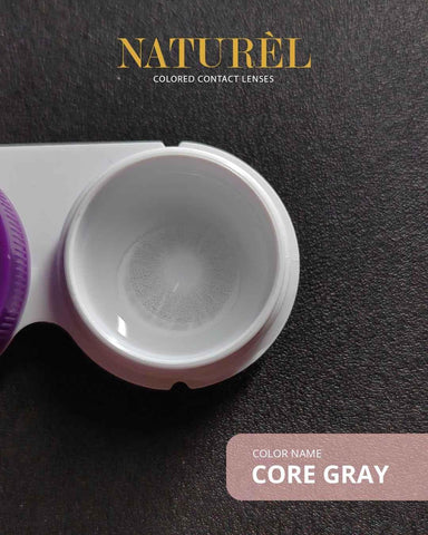 Naturel Lenses Core Gray - Korean Lenses for All Day Comfort - Colored Contact Lenses - Naturel -- United Arab Emirates -- Pinky Cosmetics