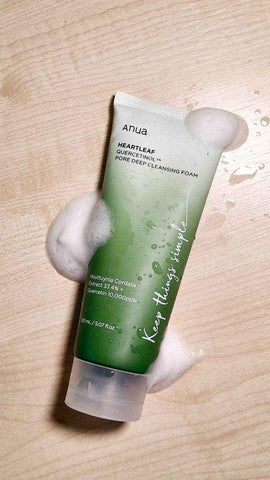 Anua Heartleaf Quercetinol Deep Cleansing Foam 150ml - Facial Cleanser - Anua -- United Arab Emirates -- Pinky Cosmetics