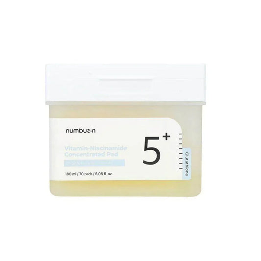 Numbuzin 5+ Vitamin-Niacinamide Pads (70 Pads) - Toner Pads / Exfoliating Pads - Numbuzin -- United Arab Emirates -- Pinky Cosmetics