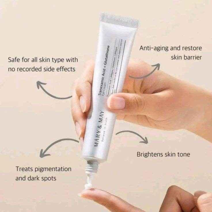 Mary & May Tranexamic Acid Eye Cream – 30g - Brightening Eye Cream - Mary & May -- United Arab Emirates -- Pinky Cosmetics