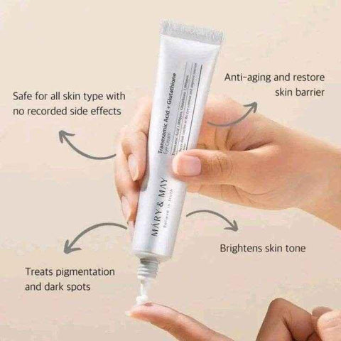 Mary & May Tranexamic Acid Eye Cream – 30g - Brightening Eye Cream - Mary & May -- United Arab Emirates -- Pinky Cosmetics