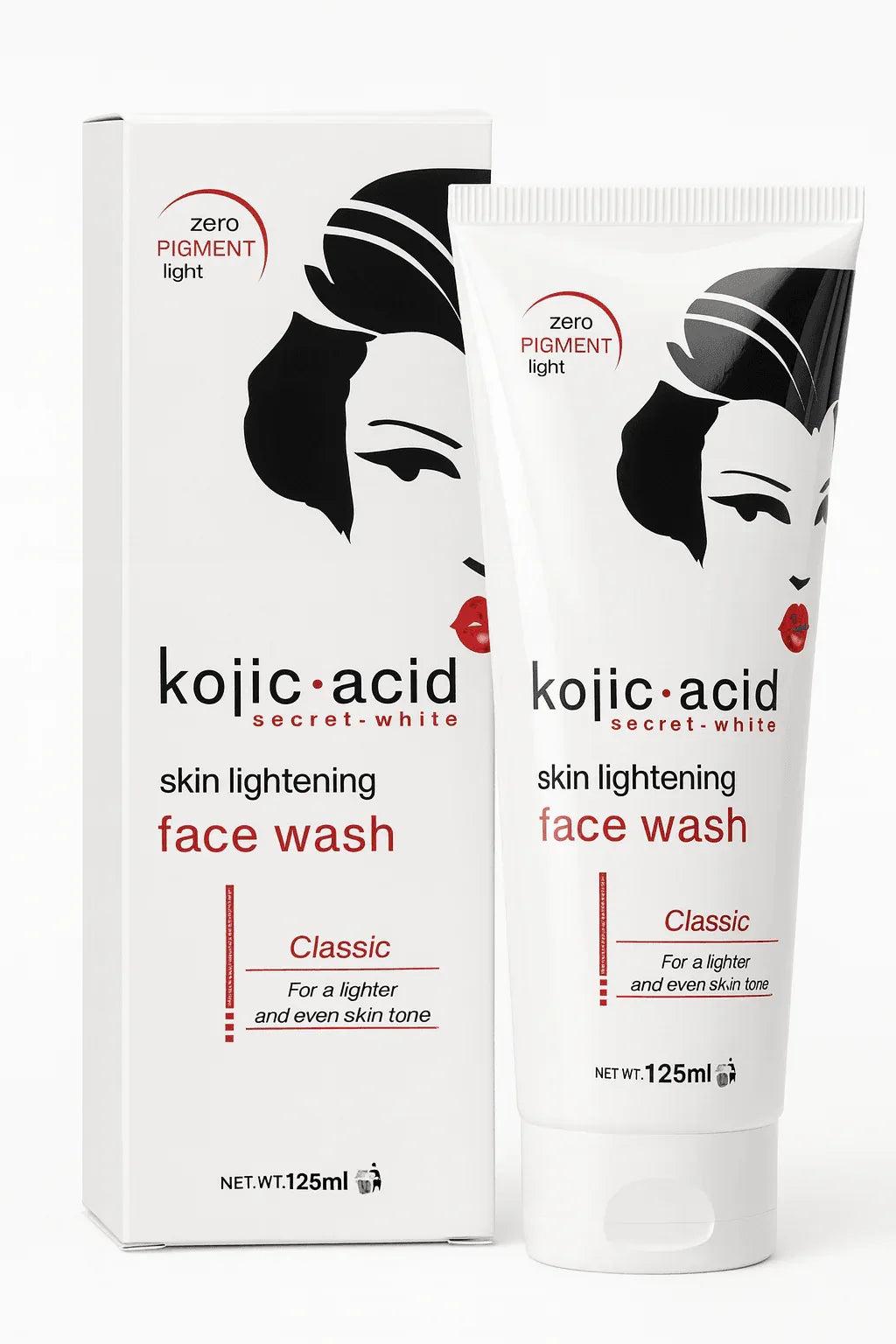 Kojic Acid Secret-White Skin Lightening Face Wash Classic - Skin Lightening Face Cleanser - Kojic Acid Secret-White -- United Arab Emirates -- Pinky Cosmetics
