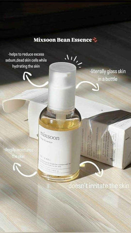Mixsoon Bean Essence – Hydrating & Nourishing 50ml - Hydrating Essence / Fermented Serum - Mixsoon -- United Arab Emirates -- Pinky Cosmetics