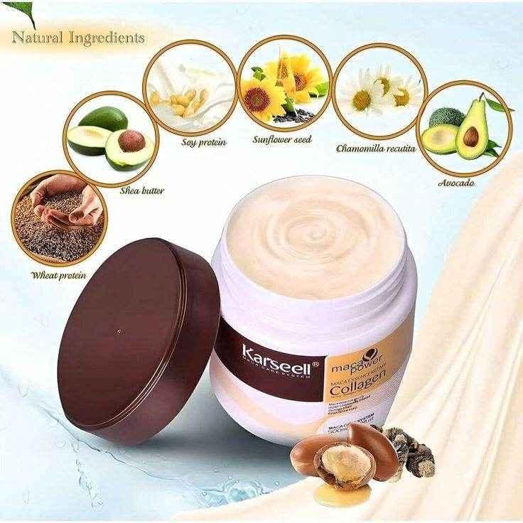 Karseell Collagen Hair Mask – Deep Repair Treatment - Hair Mask / Hair Treatment - Karseell -- United Arab Emirates -- Pinky Cosmetics