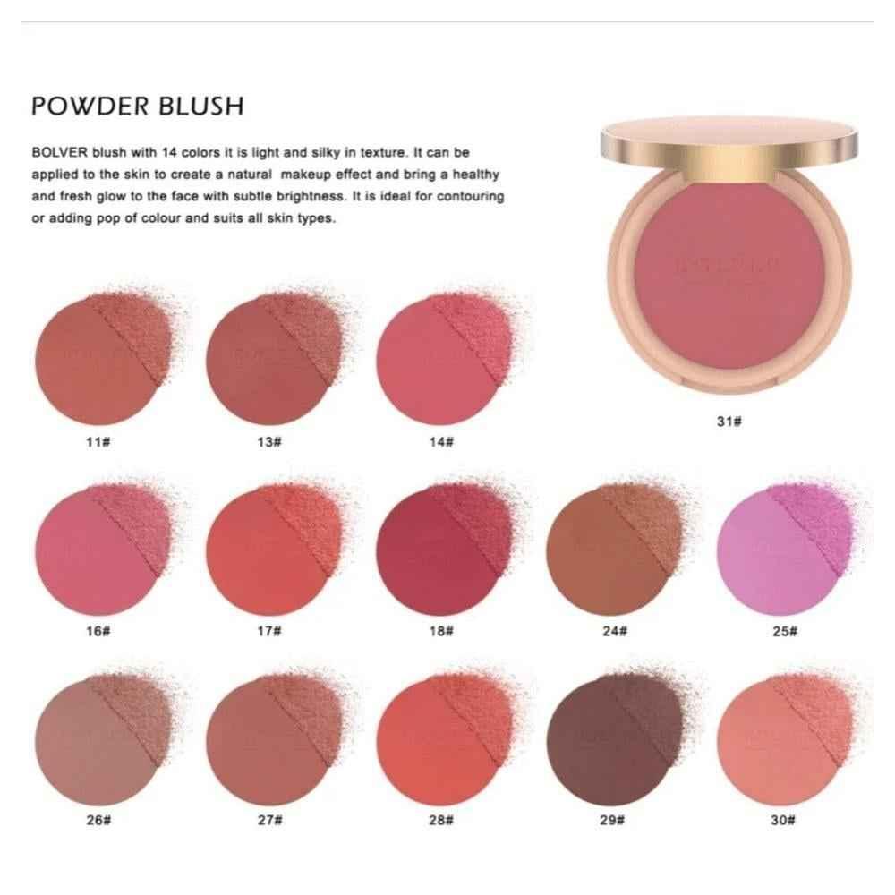Bolver Powder Blush - Natural Glow Formula - Blush - Bolver -- United Arab Emirates -- Pinky Cosmetics