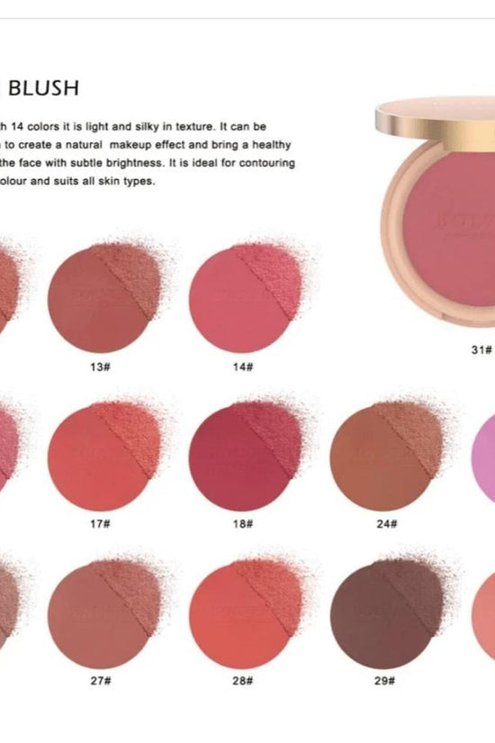 Bolver Powder Blush - Natural Glow Formula Bolver Blush  Pinky Cosmetics
