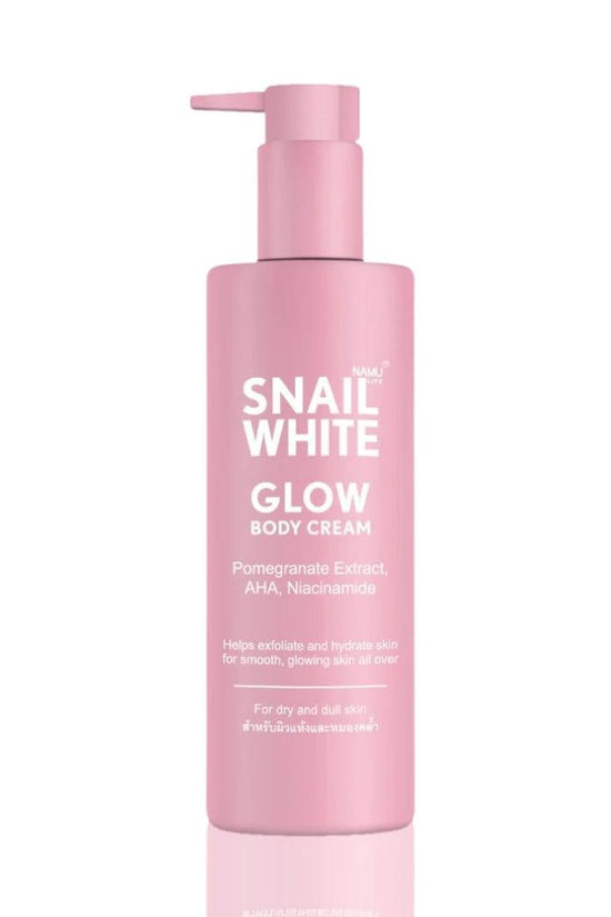 Snail White Glow Body Cream – Pomegranate & AHA - Pinky Cosmetics