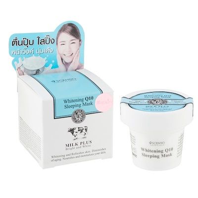 Milk Plus Whitening Q10 Sleeping Mask – Scentio - Pinky Cosmetics