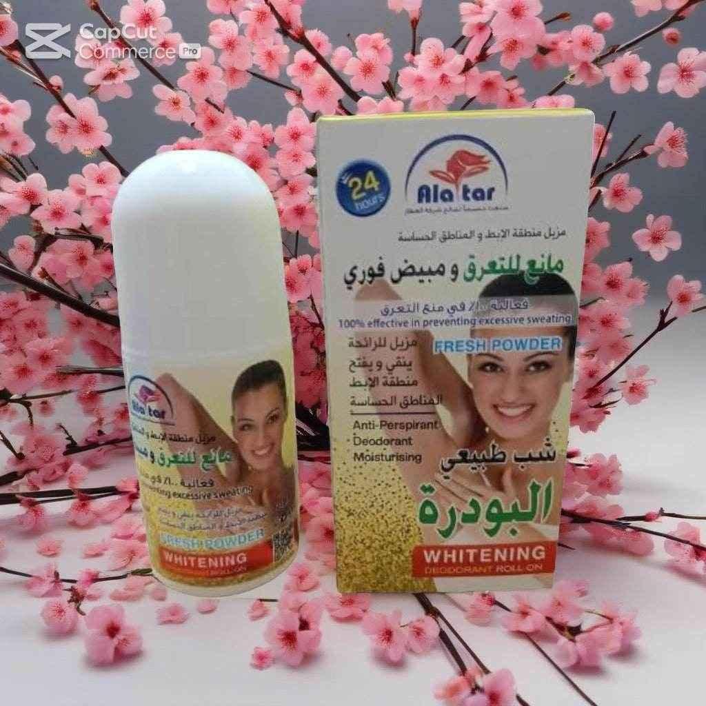 Alatar Antiperspirant Whitening Deo Roll-On 60ml (Fresh) - - Pinky Cosmetics -- United Arab Emirates -- Pinky Cosmetics