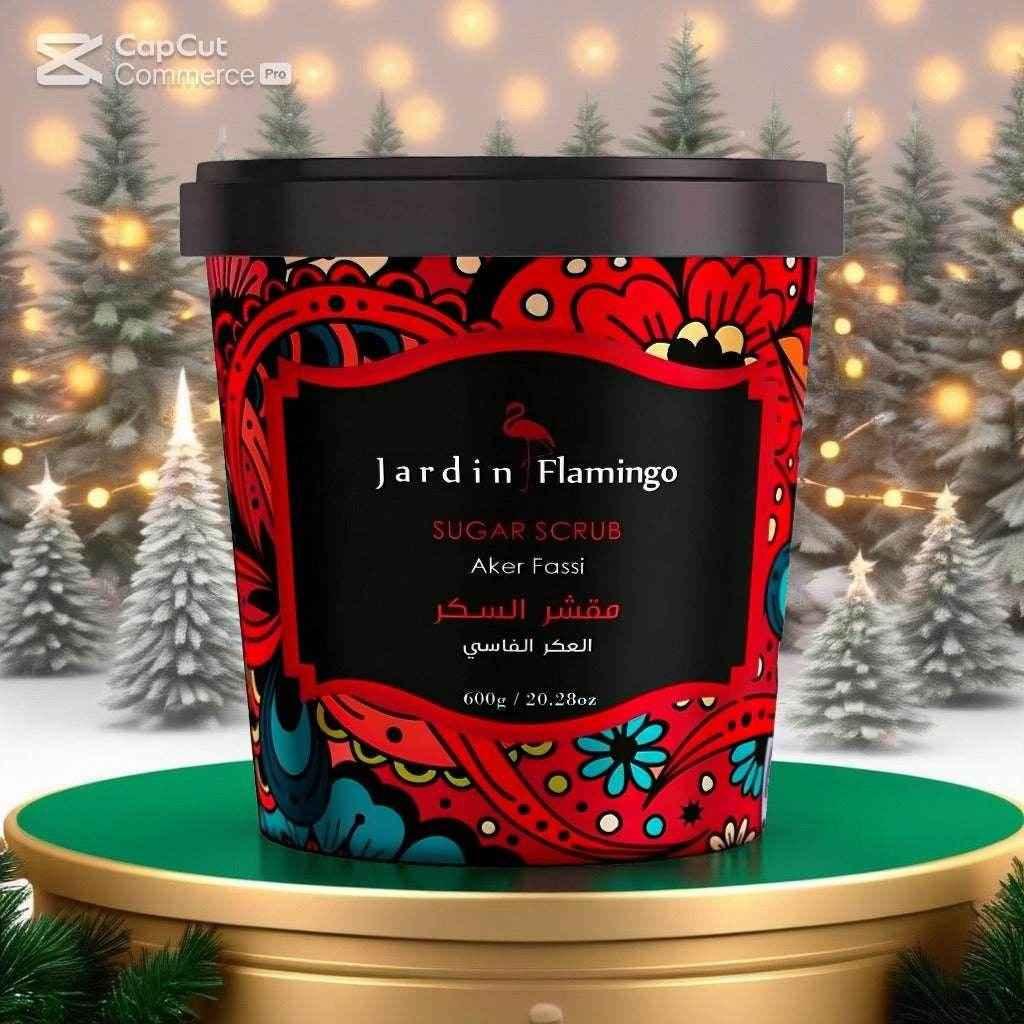 Jardin Flamingo 600g Sugar Scrub (Aker Fassi) - - Pinky Cosmetics -- United Arab Emirates -- Pinky Cosmetics