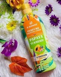 A Bonne Papaya Turmeric Perfume Whitening Lotion 500 ml - - Pinky Cosmetics -- United Arab Emirates -- Pinky Cosmetics