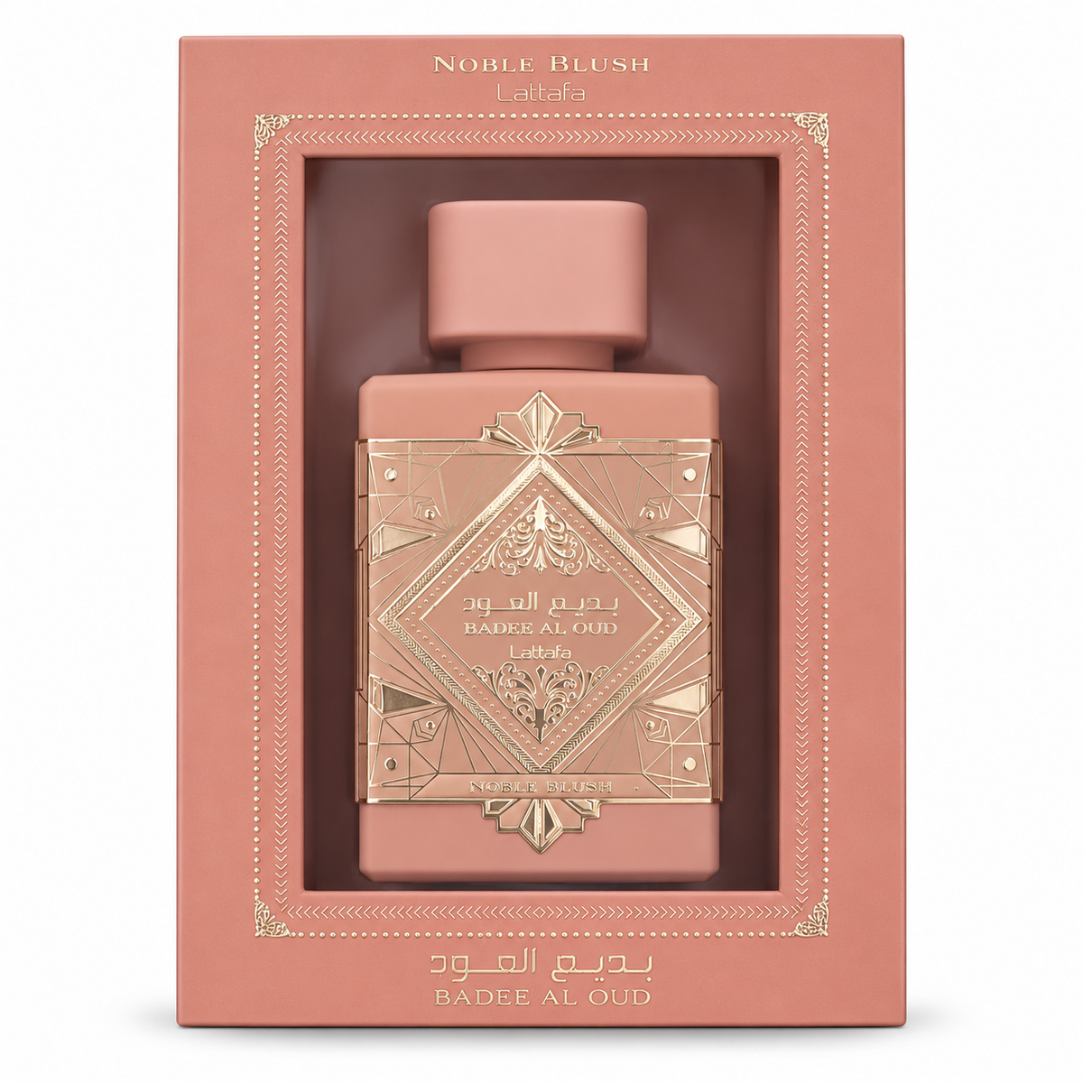 Lattafa Bade'e Al Oud Noble Blush pink box